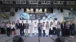 地球解方2026年會響應支持企業與官方媒體夥伴合影,由左至右永續材質圖書館、台灣B型企業協會、東方線上、陽光社會福利基金會、路跑賽事環境永續聯盟、聯合利華台灣、副總統蕭美琴、地球解方楊振甫總召集人、TVBS GOOD、裕隆集團、嘉威聯合會計師事務所、康達盛通生活事業、環境部淨零綠生活大聯盟、將捷建設、資誠聯合會計師事務所